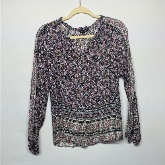 Lucky Brand Floral Blouse - Picture 1 of 8